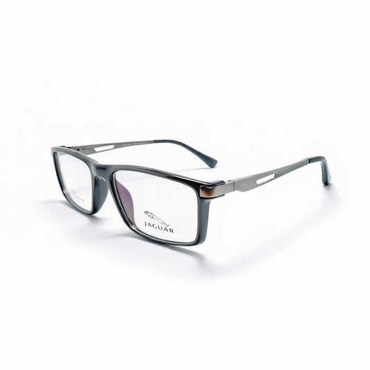 Jaguar TR 90 Rectangle Eyeglasses – Glossy Black