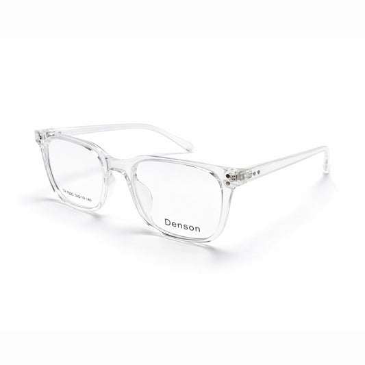 Denson TR1025 Square Eyeglasses – Transparent Crystal White
