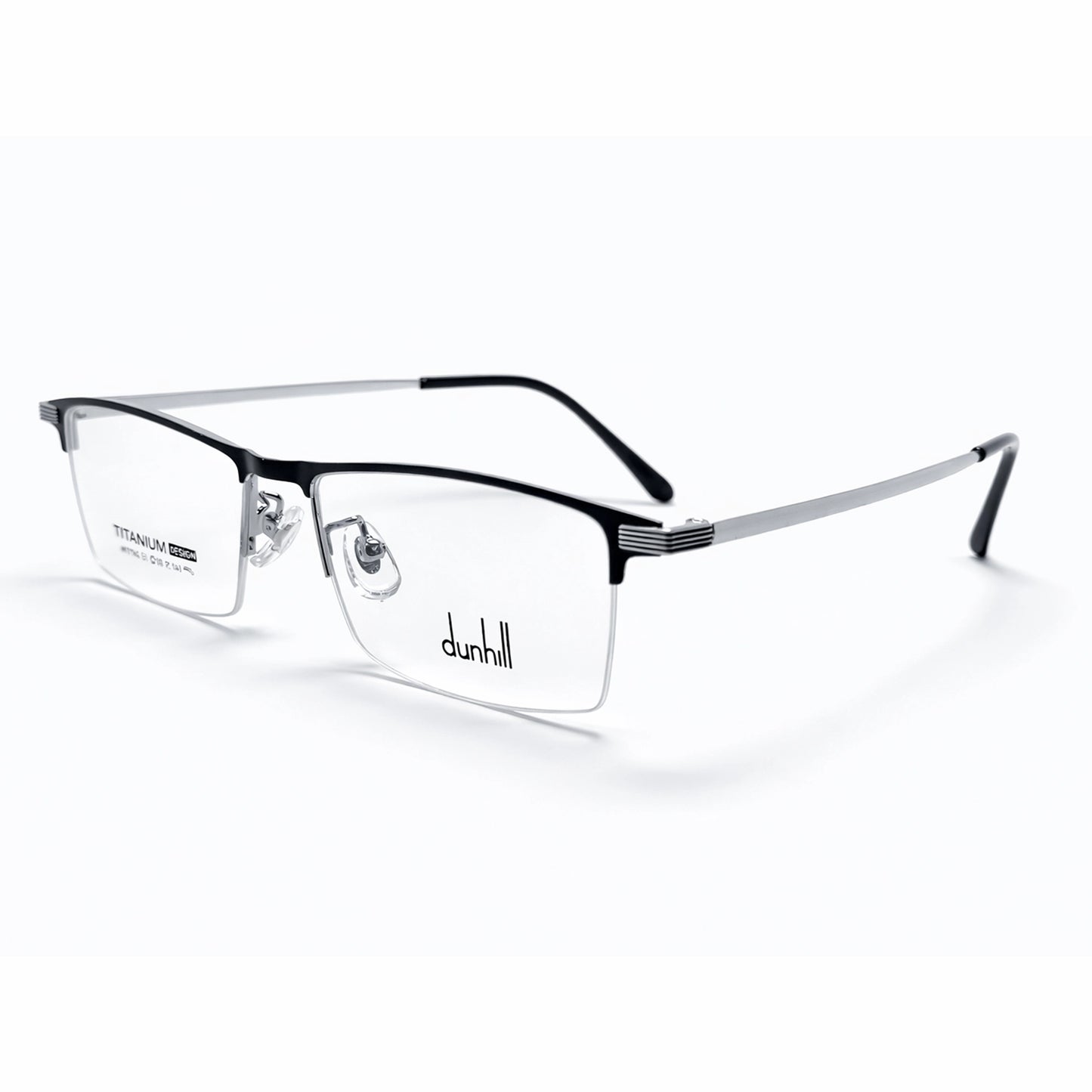 Black Half Rim Rectangular Eyeglasses - Dunhill