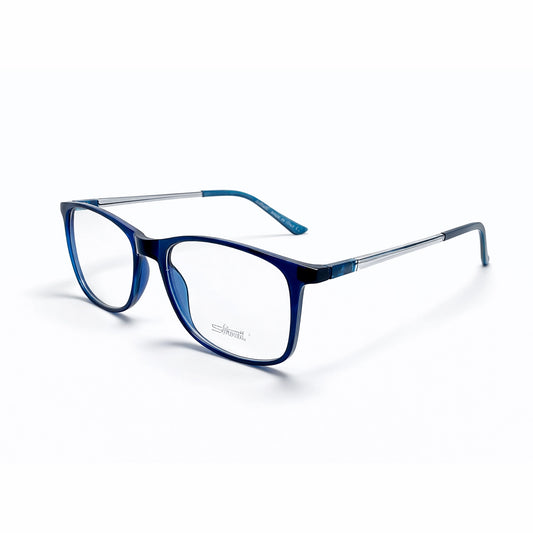 Silhouette C7 – Navy Blue Square Eyeglasses