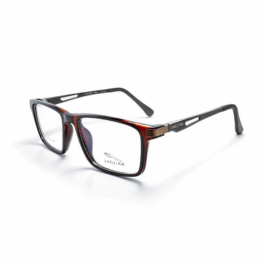 Jaguar TR 90 Rectangle Eyeglasses – Glossy Brown