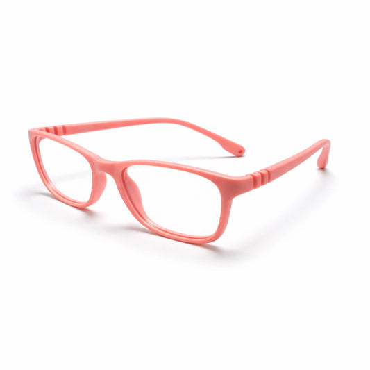 Soft-Square Matte Junior Eyeglasses - Slate Grey,Blue,Blue Ocean