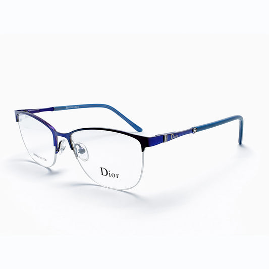 Purple and Blue Half Rim Rectangular Eyeglasses - Dior