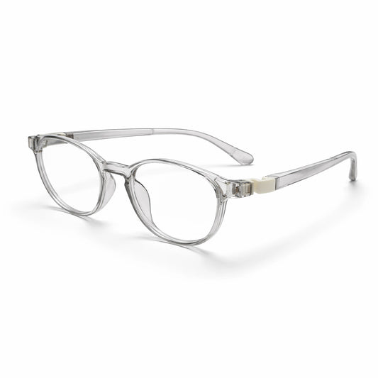 Crystal Clear Oval Eyeglasses