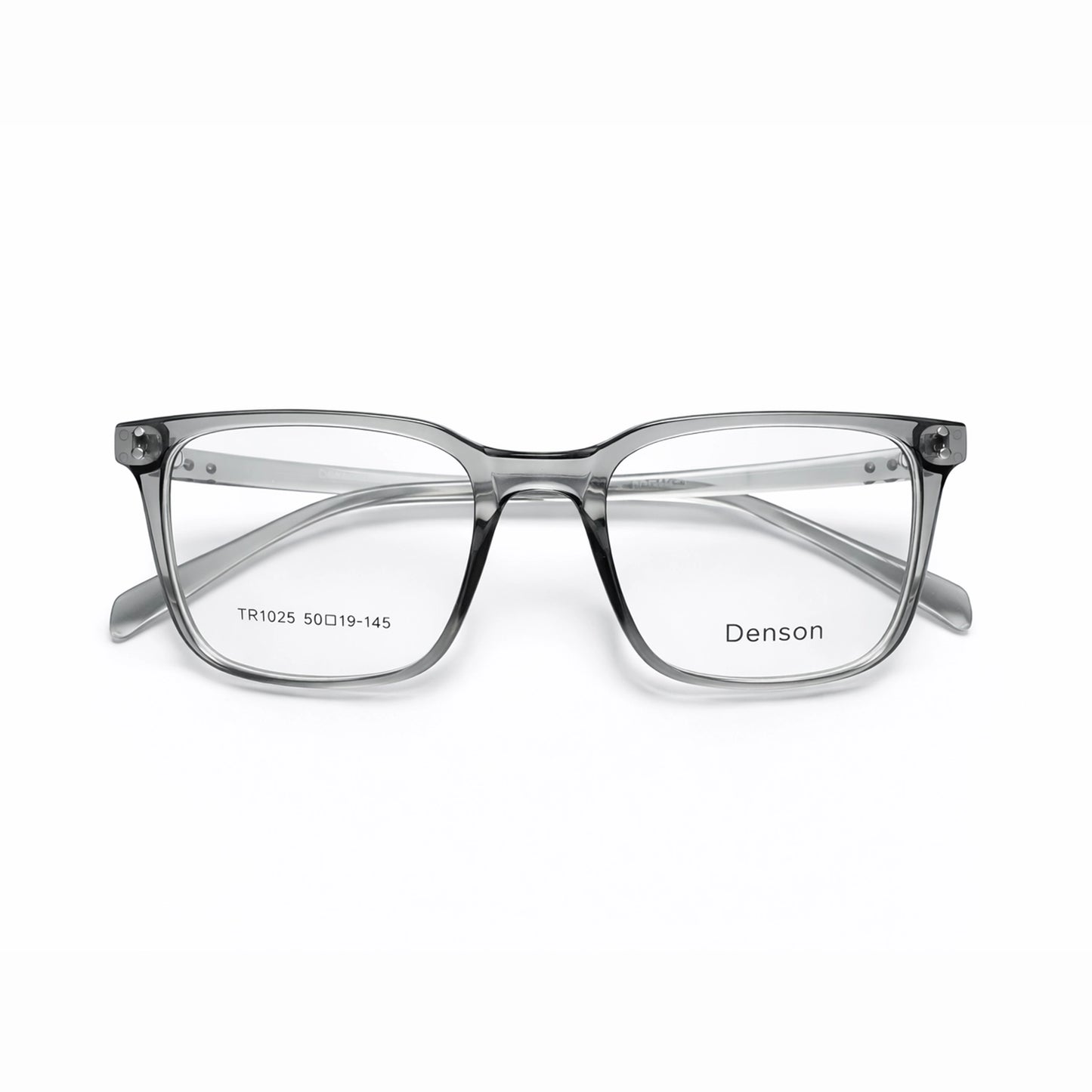 Denson TR1025 Square Eyeglasses – Transparent Gray