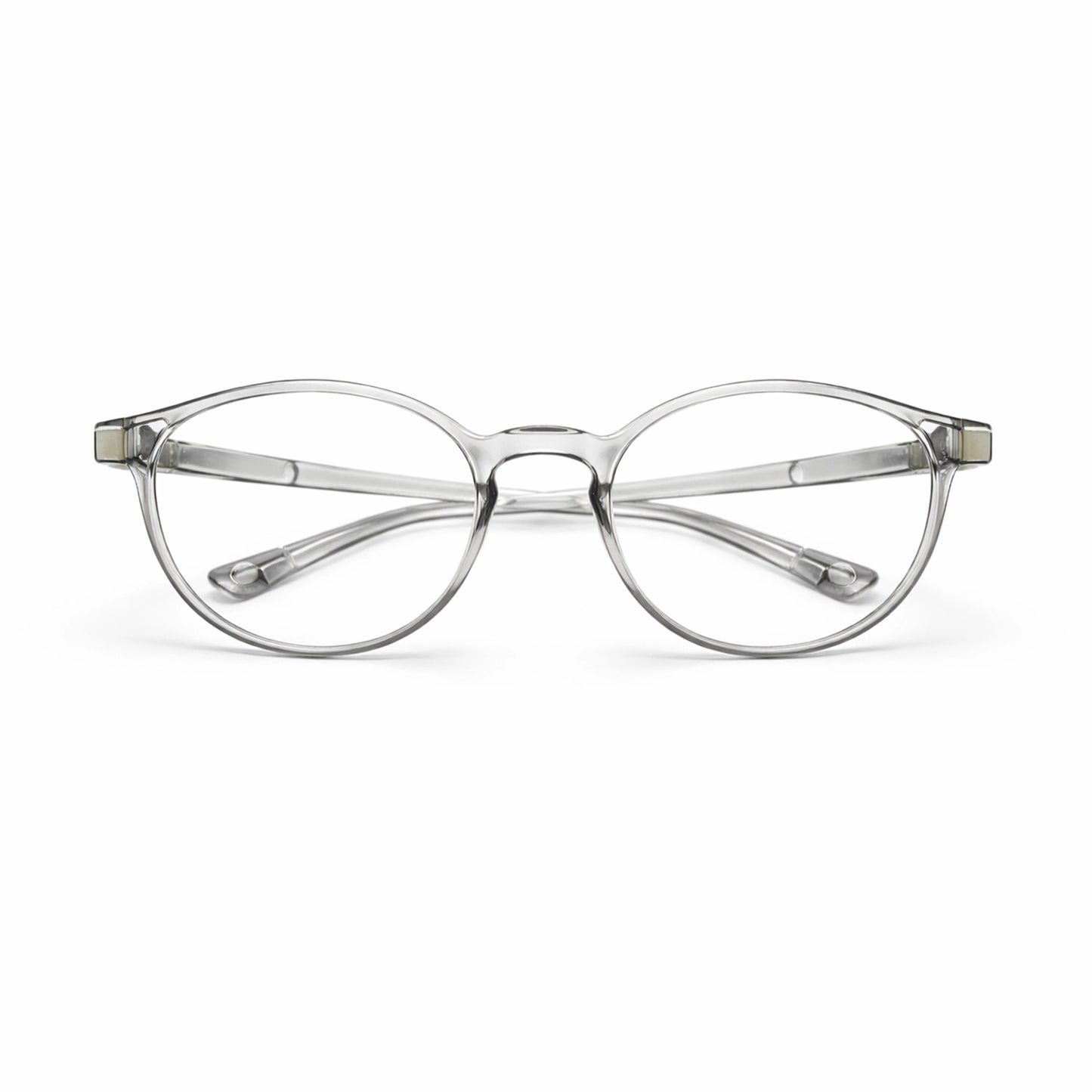 Crystal Clear Oval Eyeglasses