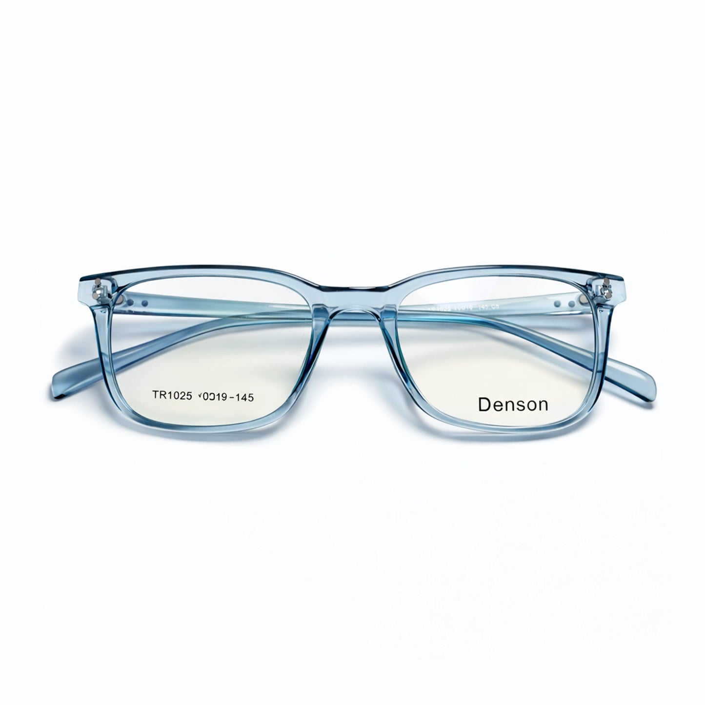 Denson TR1025 Square Eyeglasses – transparent cystal blue