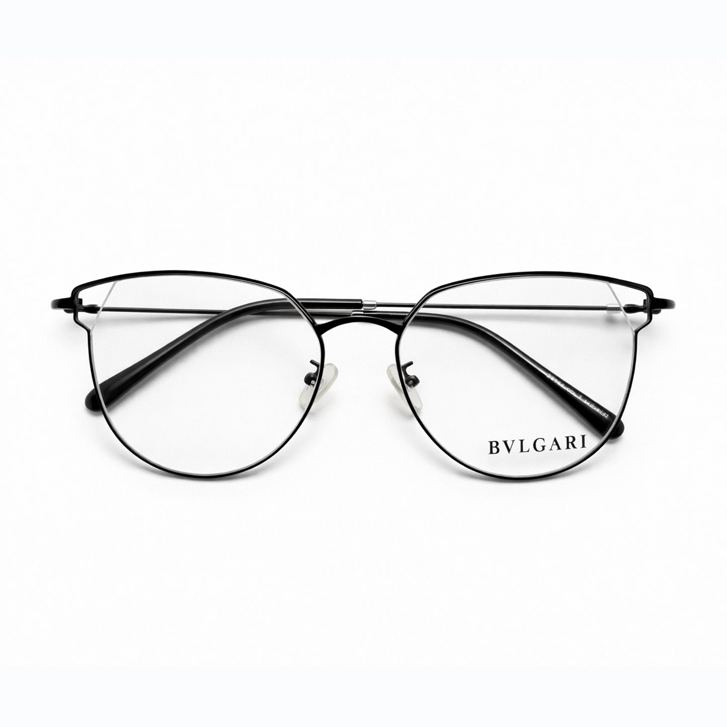 Black Full Rim Round Eyeglasses - Bvlgari