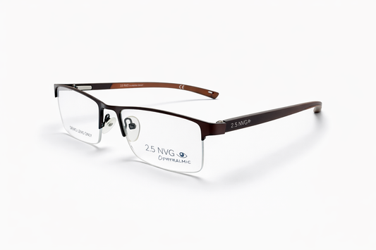 Azov 2.5 NVG Rectangular Eyewear – Bronze Brown Finish