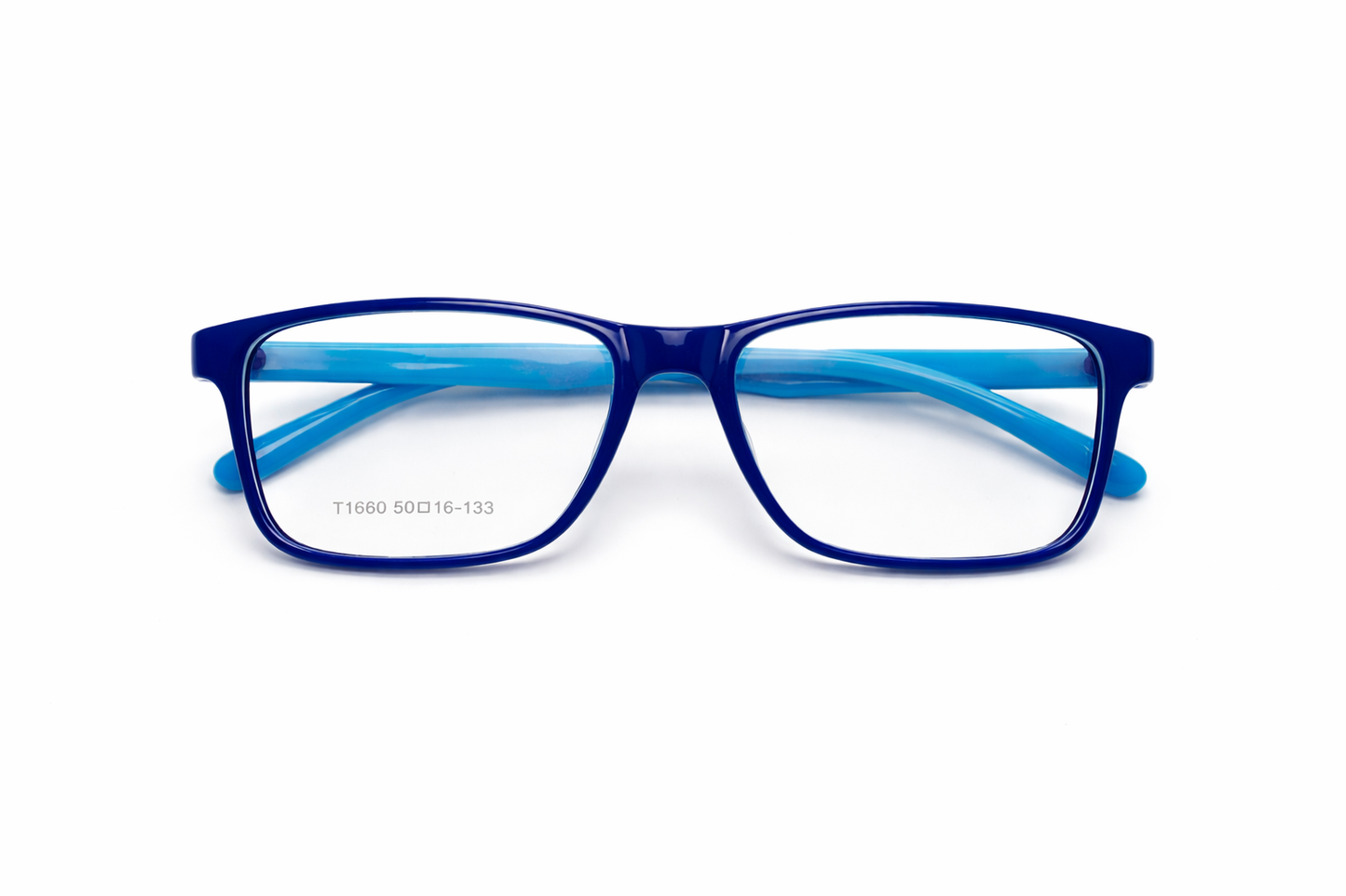 Royal Blue Rectangular Eyeglasses