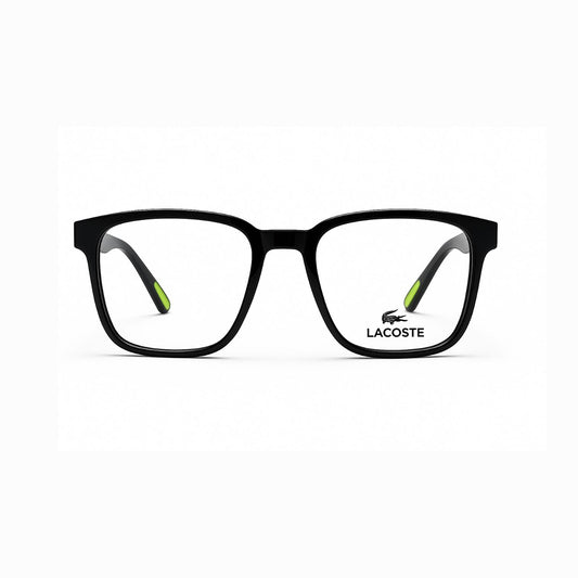 Black Full Rim Square Eyeglasses - Lacoste