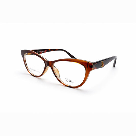 Brown Full Rim Cat Eye Eyeglasses - Dior