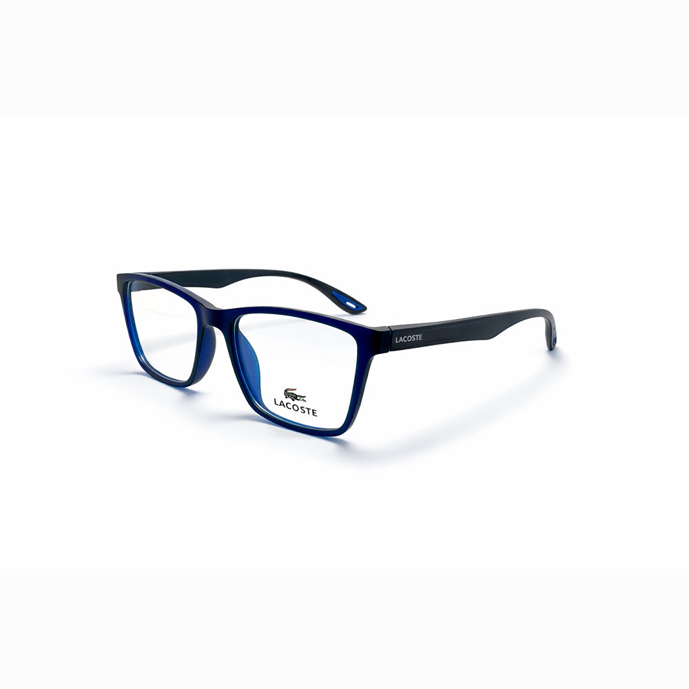 Matte Blue Full Rim Rectangular Eyeglasses - Lacoste