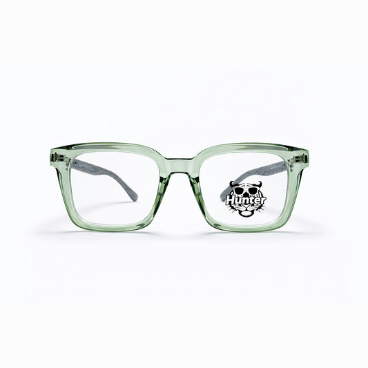 Mint Green Full Rim Square Eyeglasses - Hunter