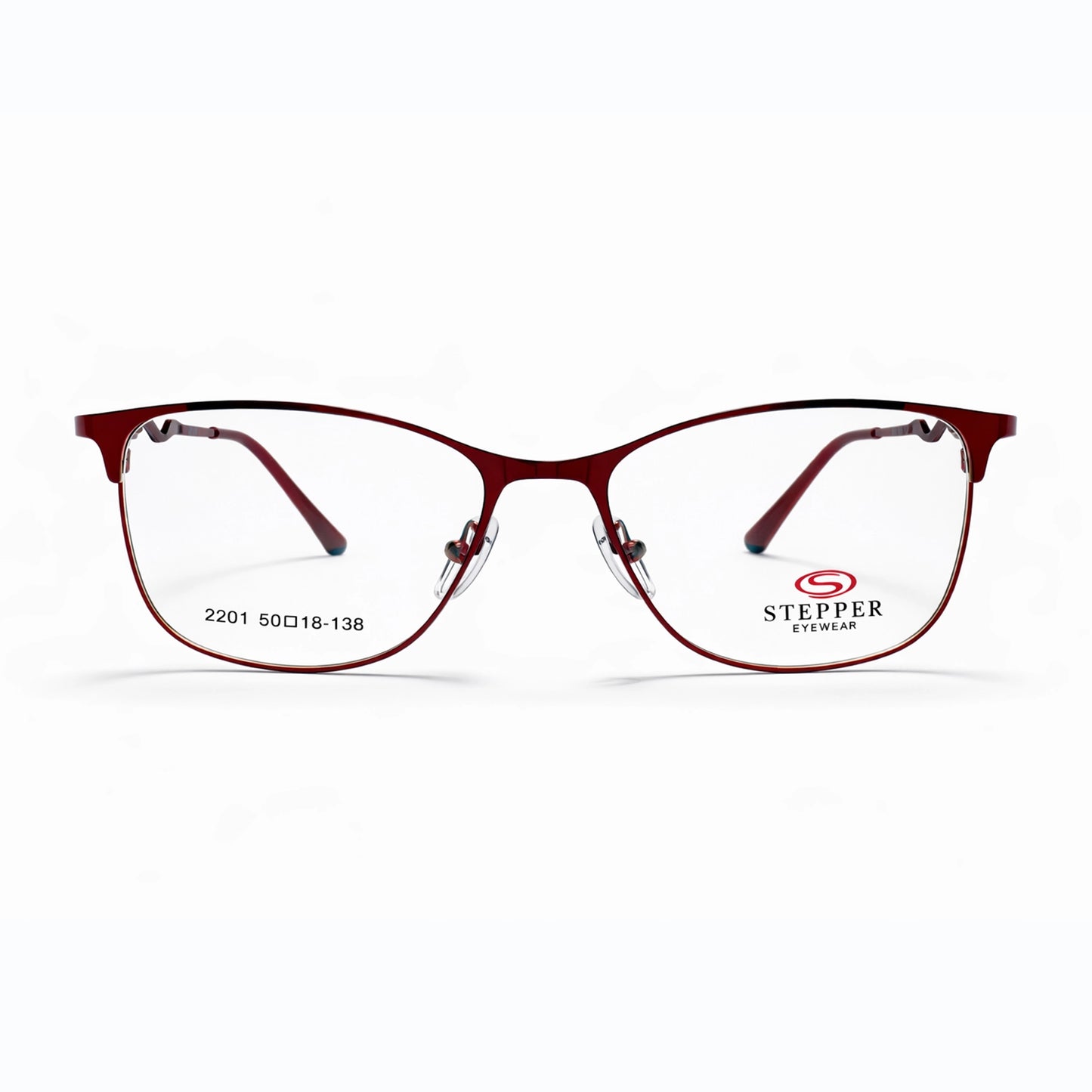 Maroon Full Rim Rectangular Eyeglasses - Stepper
