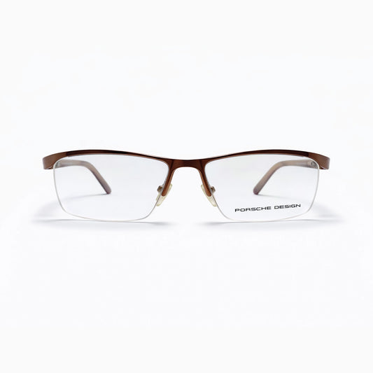 Porsche Design 0421 Rectangular Eyeglasses – Metallic Brown