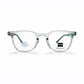 Transparent Full Rim Square Eyeglasses - Zeiss