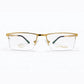 Gold Half Rim Rectangular Eyeglasses - S.T. Dupont Paris