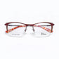 Metallic Red & Tortoiseshell Half Rim Eyeglasses - Dior 9141