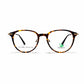 Tortoiseshell Amber Round Eyeglasses - Cardenro