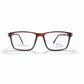 Jaguar TR 90 Rectangle Eyeglasses – Glossy Brown