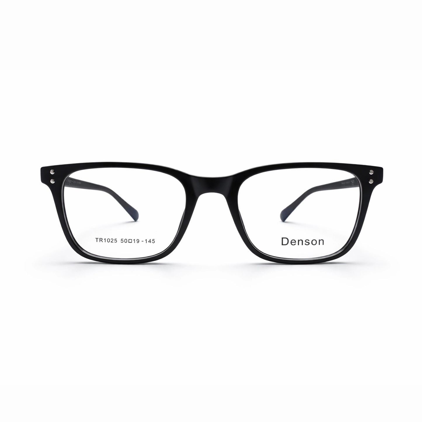 Denson TR1025 Rectangular Eyeglasses – Matte Black