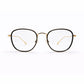MTH Square Eyeglasses – Black & Gold
