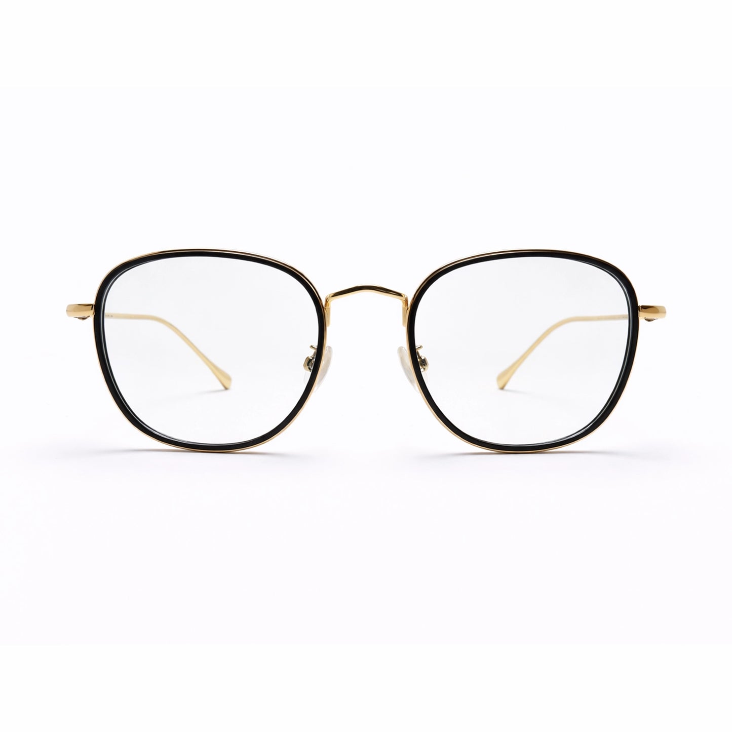 MTH Square Eyeglasses – Black & Gold