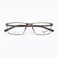 Ray-Ban 3098 Rectangular Eyeglasses – Metallic Brown