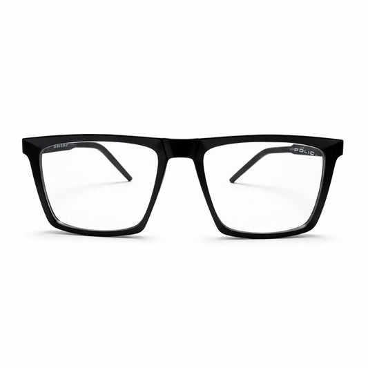 Black Full Rim Square Eyeglasses - Police