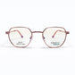 Rose Gold Full Rim Geometric Eyeglasses - Calebb
