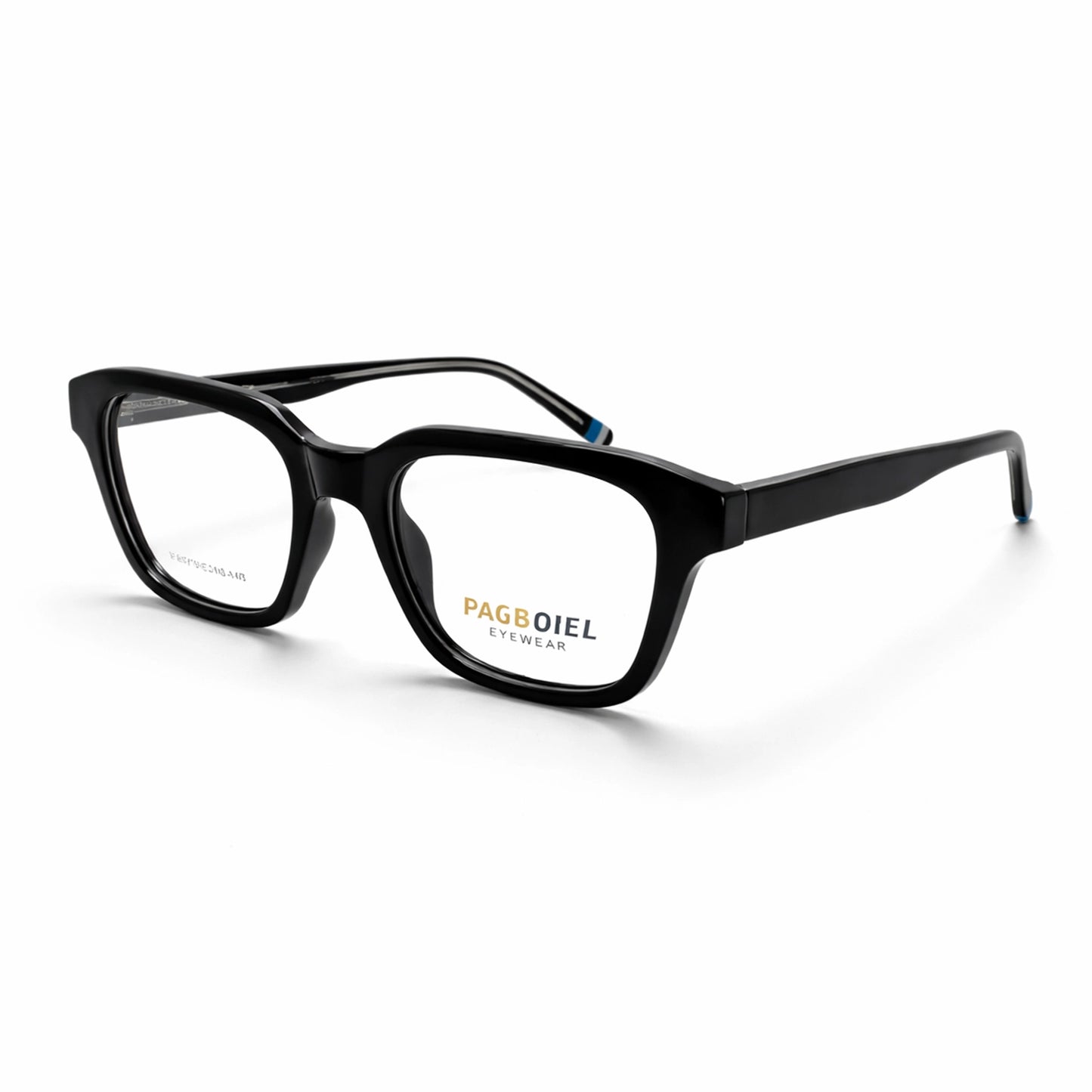 Black Full Rim Square Eyeglasses - Pagboiel
