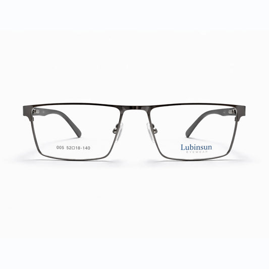 Black Full Rim Rectangular Eyeglasses - Lubinsun Eyewear