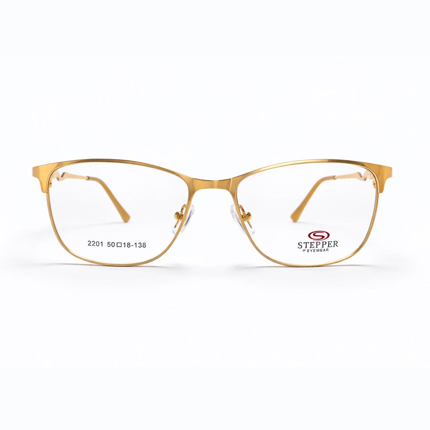 Gold Full Rim Cat Eye Eyeglasses - Stepper Eyewear