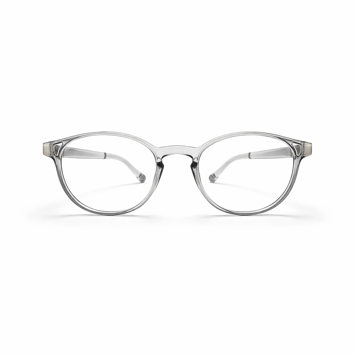Crystal Clear Oval Eyeglasses