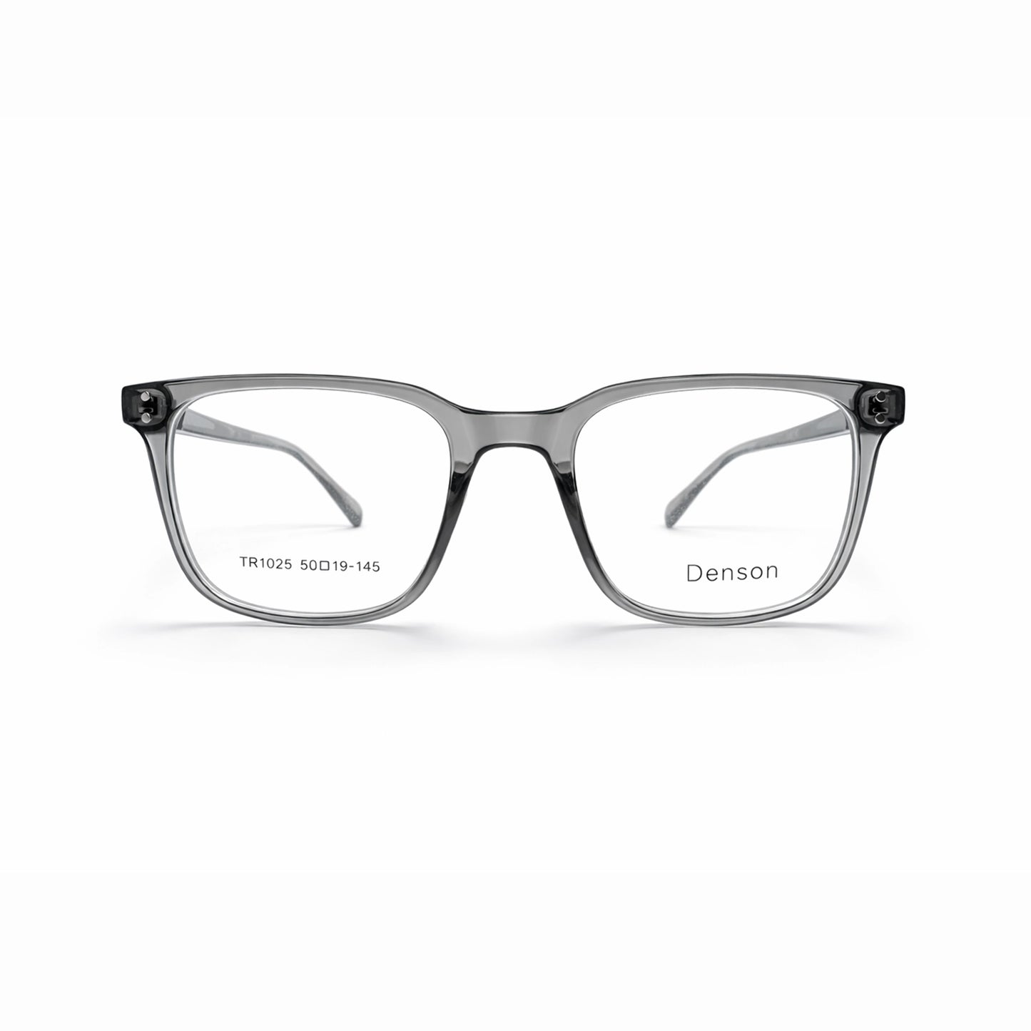 Denson TR1025 Square Eyeglasses – Transparent Gray