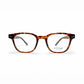 Titan Geometric Eyeglasses – Printed Transparent Brown