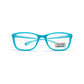Soft-Square Matte Junior Eyeglasses - Slate Grey,Blue,Blue Ocean
