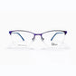 Purple and Blue Half Rim Rectangular Eyeglasses - Dior