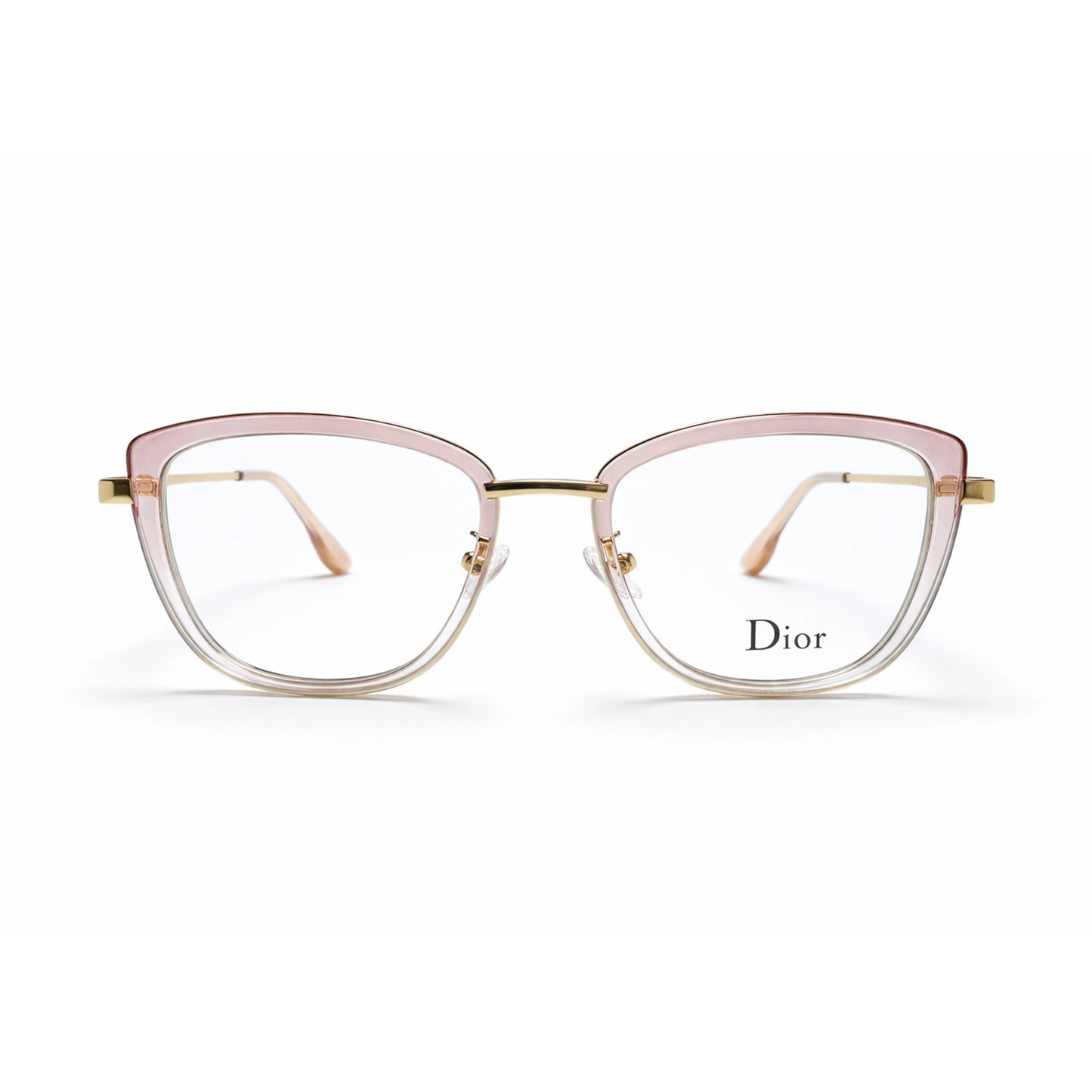 Pink and Gold Full Rim Square Eyeglasses - Dior