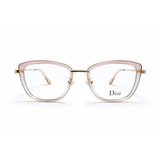 Pink and Gold Full Rim Square Eyeglasses - Dior