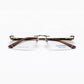 Charmant CHTDE61 Rectangular Eyeglasses – Gold & Brown