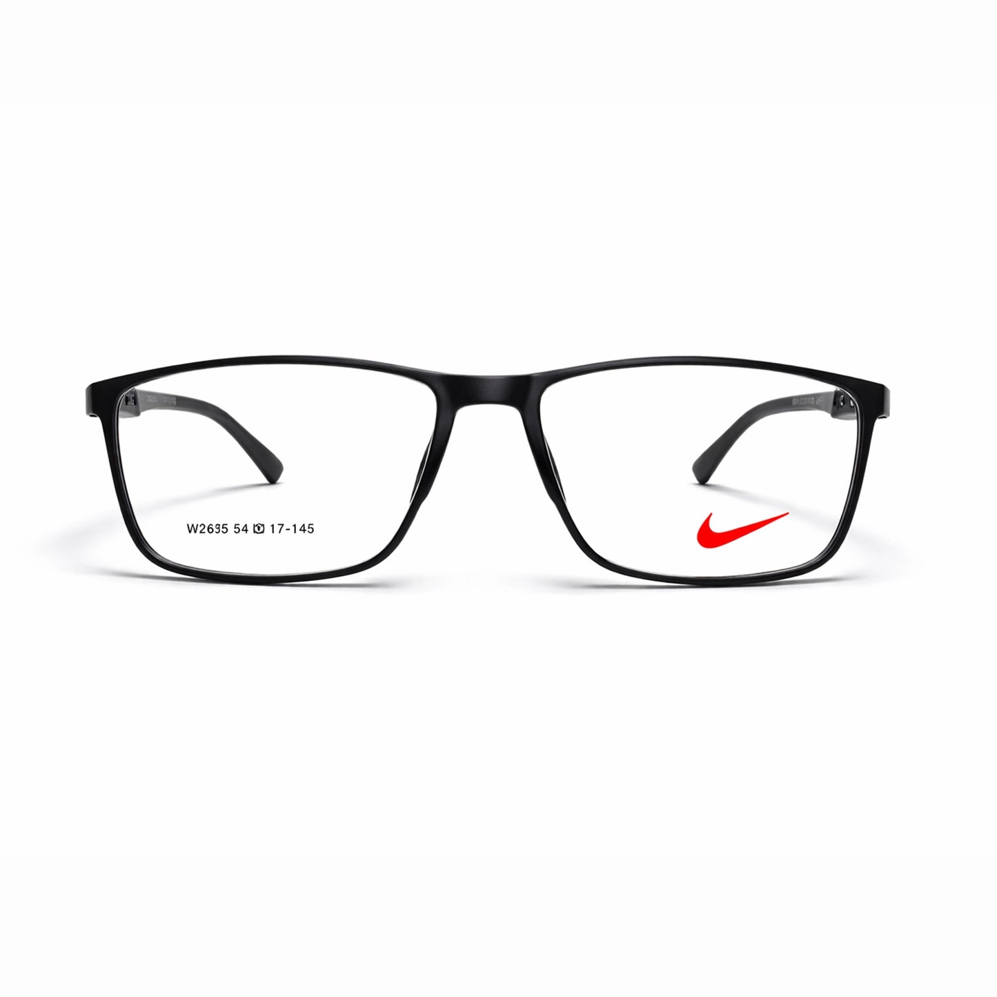 Nike W2635 Rectangular Eyeglasses – Glossy Black