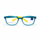 ZEISS Kids ZC1601 Teal & Yellow Oval Eyeglasses
