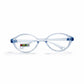 Clear Blue Oval Eyeglasses - MARIO 42