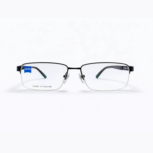 Black Half Rim Rectangular Eyeglasses - ZEISS