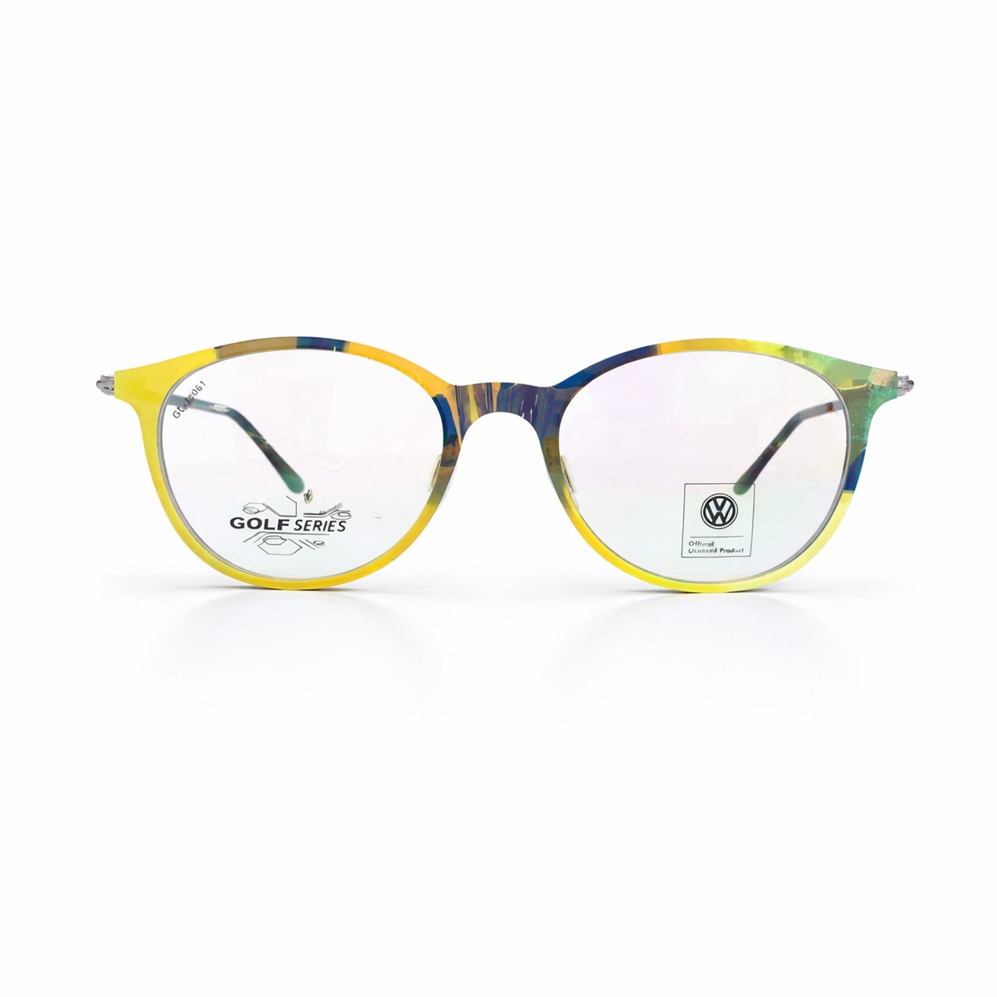 Gradient Green & Yellow Round Eyeglasses - Volkswagen Golf