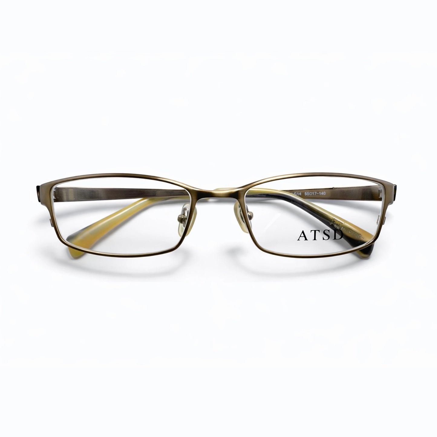 ATSD Rectangular Eyeglasses – Antique Gold