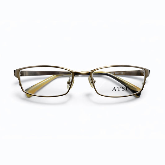 ATSD Rectangular Eyeglasses – Antique Gold