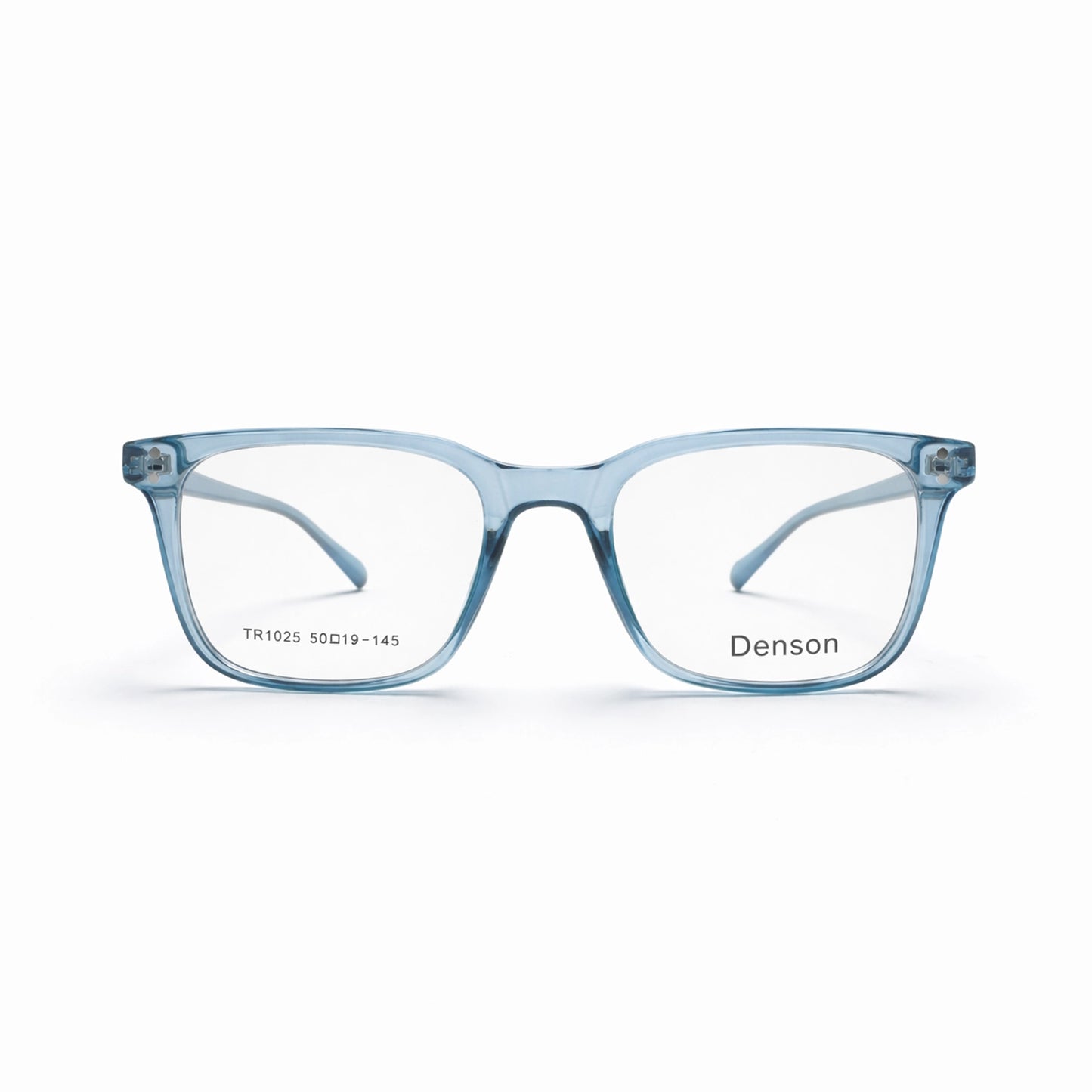 Denson TR1025 Square Eyeglasses – transparent cystal blue
